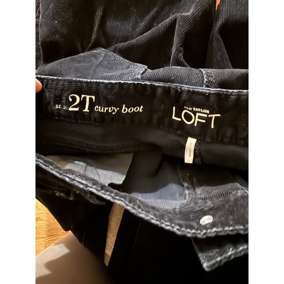 Talbots Womens Classic Fit Boot Cut Corduroy Pants Black Stretch Size 2 Tall - Picture 5 of 5